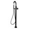 Alfi Brand Black, Sgl Lever Floor Mntd Tub Filler Mixer w Hand Held Shower Head AB2534-BM - alternate 2